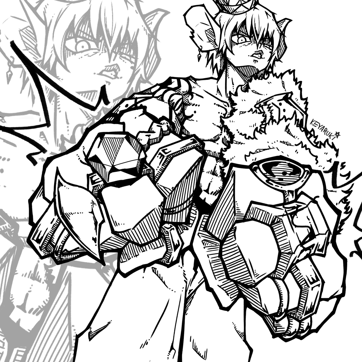 Keyaruki_S's tweet photo. Daily Sewer-Rat Concept Art&amp;Sketches for 31 Days
Day 1: King https://t.co/Nljk9lRAxG