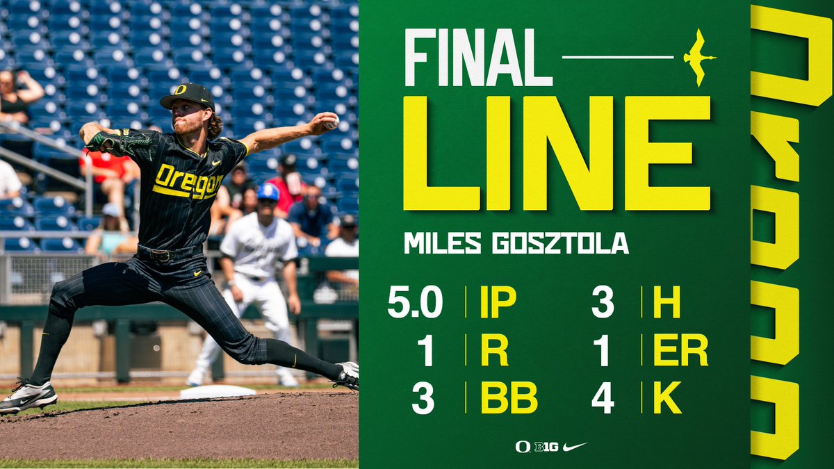 Oregon Duck Baseball tweet media