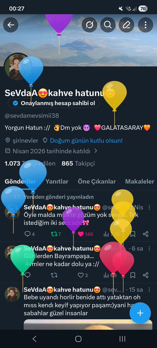 SeVdaA😍kahve hatunu😍 tweet media