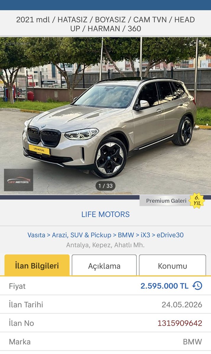 yigitcntkr's tweet photo. @enorton1903 Şarj imkanın varsa parayı bas şuna  85 km hatasız D segment SUV 286 HP canavar gibi dolu dolu https://t.co/zCnSdX9aXQ