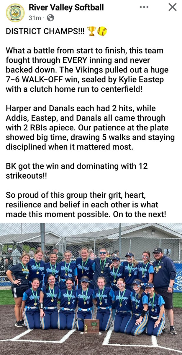 BKsBiggestFan's tweet photo. Nice Job Kid!!!
Keep Grinding! @KylieEastep 
#BEASTMODE
#OhioFastPtich
#OhioHighScoolSB https://t.co/s8O2qoYbwa