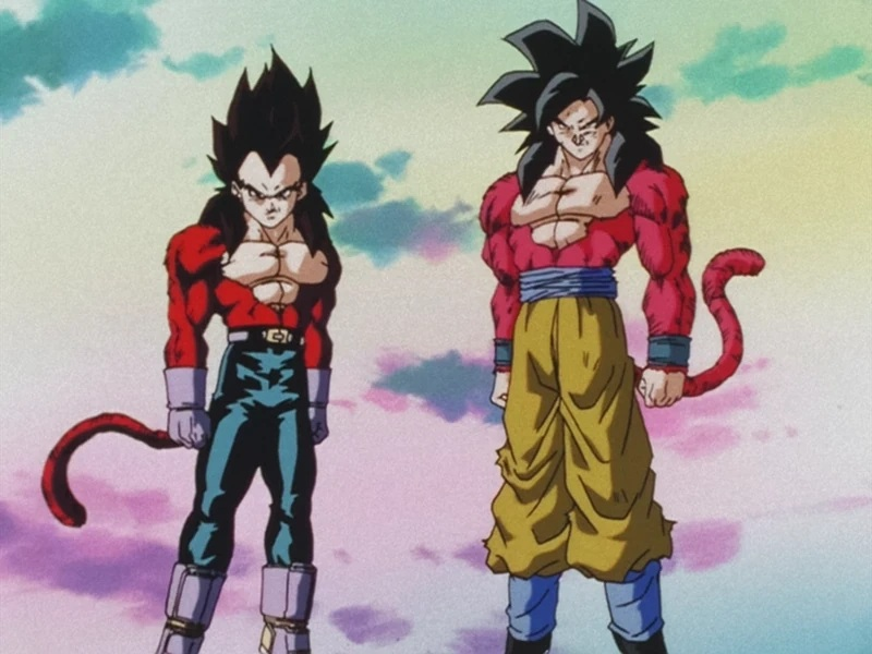 DuraNextLevel's tweet photo. Reassistindo a Dragon Ball GT e podem falar o que vocês quiserem dele, mas o momento em que vemos Goku e Vegeta transformados em Super Saiyajin 4 ao mesmo tempo é um dos momentos mais legais de todos os animes. https://t.co/YuZfHtoHgj