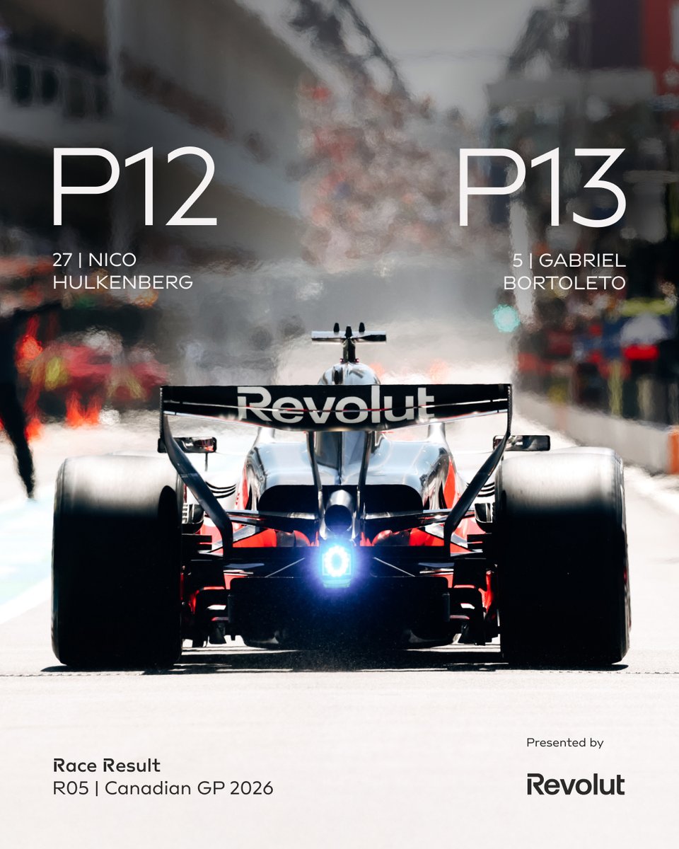 Audi Revolut F1 Team tweet media