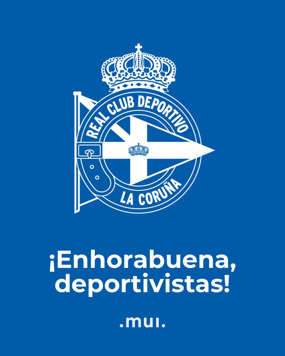 eres_mui's tweet photo. Han sido ocho años largos y difíciles pero el @RCDeportivo vuelve hoy a la primera división de @LaLiga . Aunque el Dépor y su afición siempre han sido de primera.
¡Enhorabuena, deportivistas! 💙🤍💙
#Nosvieronvolver #ForzaDépor #eresmui https://t.co/sBLRuku5GT