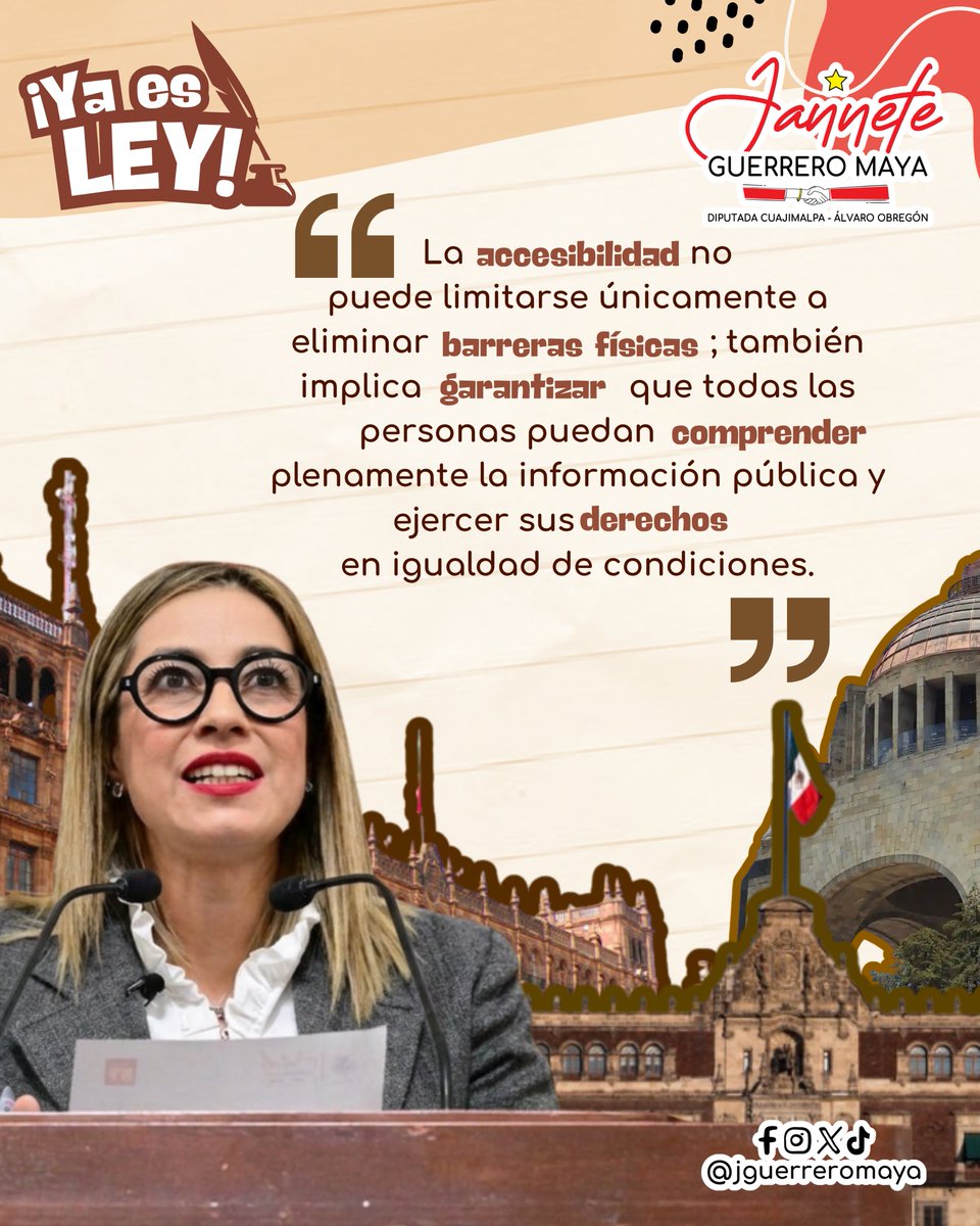 jguerreromaya's tweet photo. ✅ #YaEsLey la propuesta que impulsé para que la información pública sea accesible y fácil de entender para todas y todos.🤝 https://t.co/xeW9gkHPEl