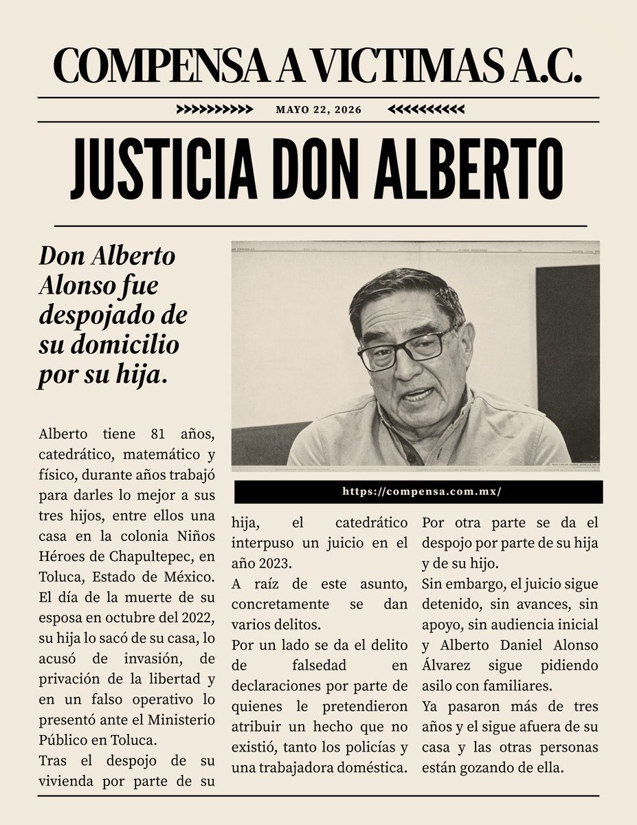 Compensa a Víctimas, A.C. tweet media