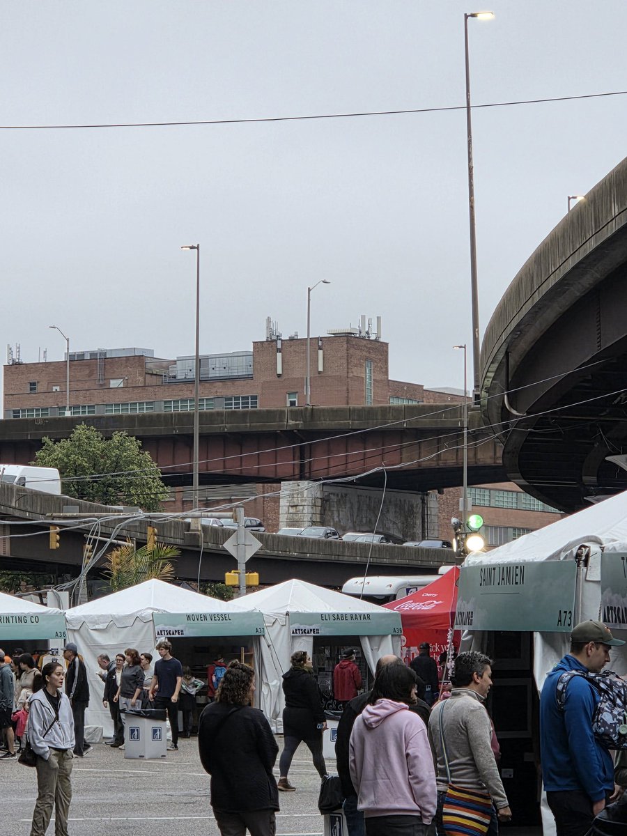 OliverStrawhat's tweet photo. I went for the first time to the downtown of Artscape iteration and I found it to be an inferior experience to Mt. Royal/ Station North. Bland architecture and the vendor market being under a highway that should probably go away took away alot. https://t.co/U6ioT5xdzN