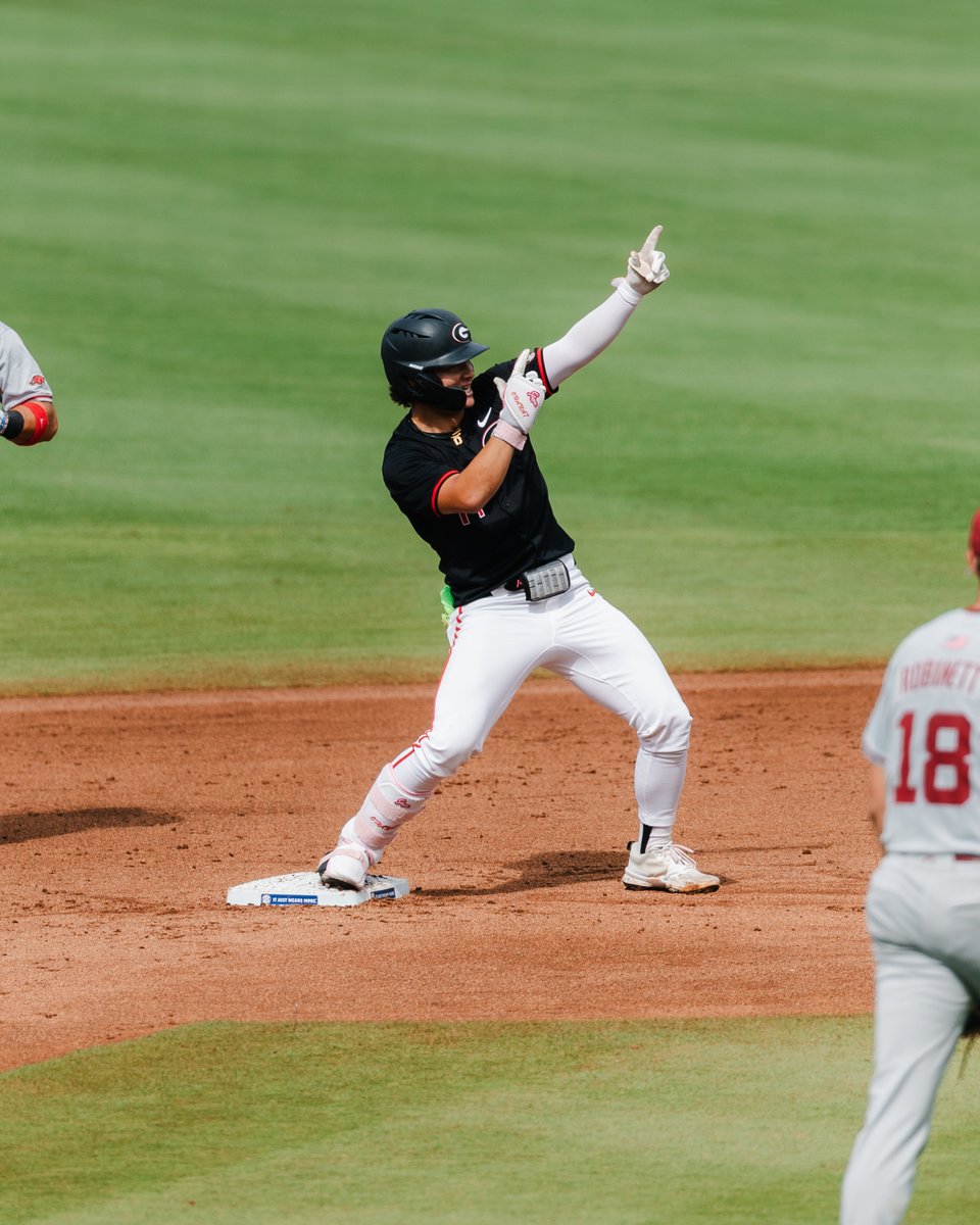 SEC's tweet photo. DAWGS BRINGING THE JUICE🧃 

@BaseballUGA x #SECTourney https://t.co/WlAoJSsatc