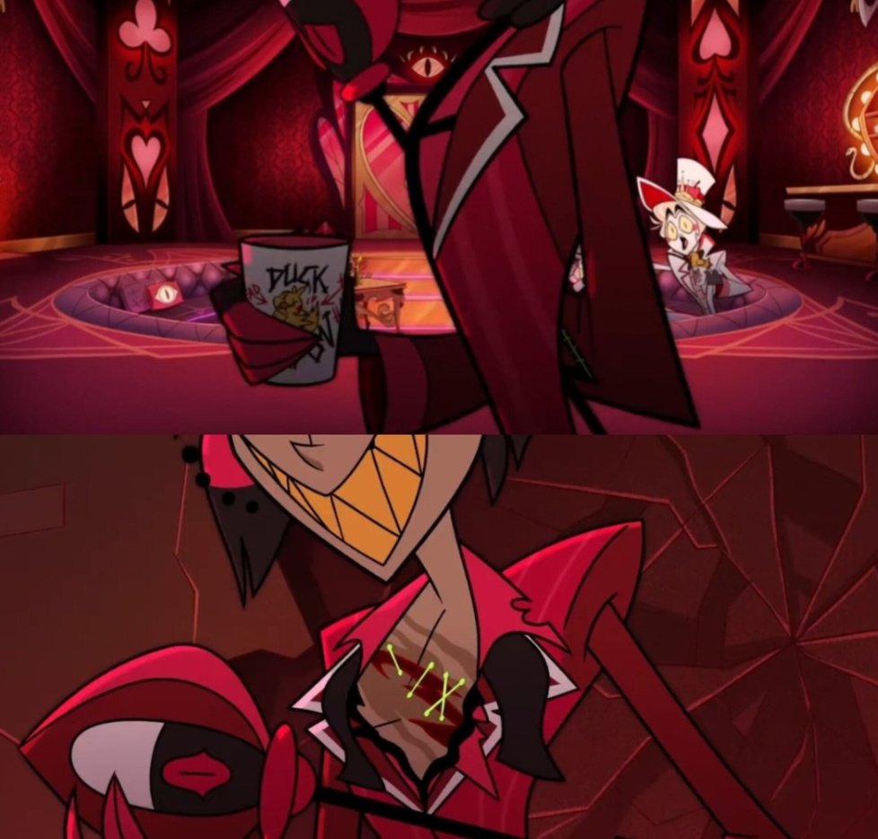 Weeblez_Wobblez's tweet photo. Can we talk about how buff Alastor's chest is https://t.co/HVBGfkUqDt