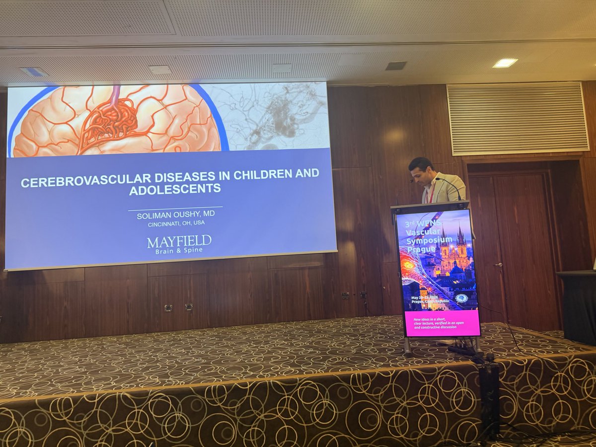 GLanzinoNSGY's tweet photo. Proud to see my pupil @OushyMD presenting at the WFNS vascular symposium in Prague @MayoNsgyRes @MCNeurovasc @WFNSHQ @WFNS_YNF https://t.co/eMIu407YoQ