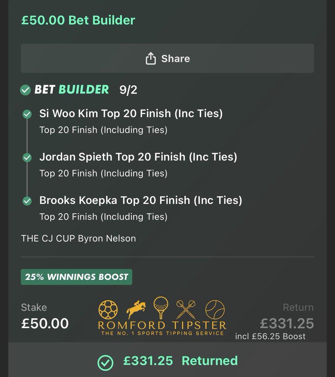 Romford Tipster tweet media