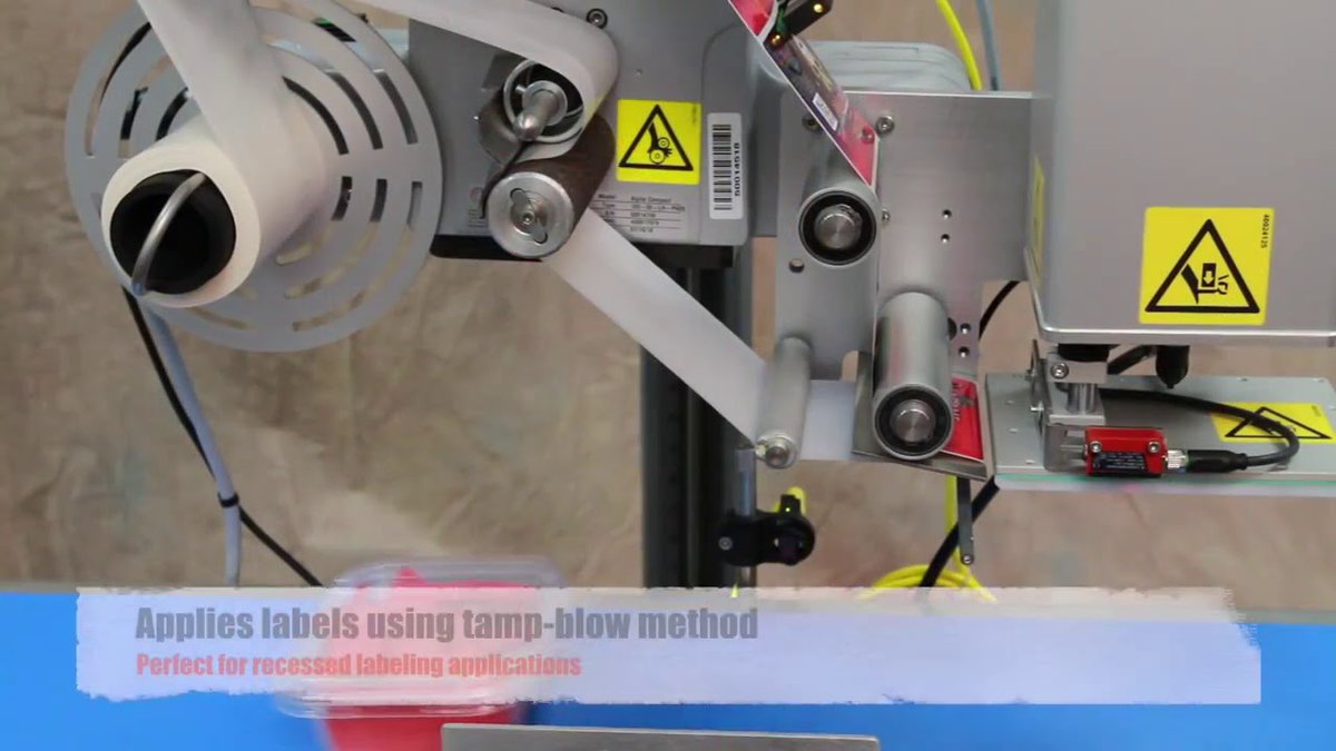 Webermarking's tweet photo. Our Alpha Compact Pre Printed Label Applicator comes in a Tamp Blow Apply configuration, see how this works https://t.co/u6G38p35m0 for more information https://t.co/MwAT888eug #WeberPackagingSolutions #LabelApplicator #IndustrialLabelling #automaticlabellingmachine https://t.co/MtUROeh2T8