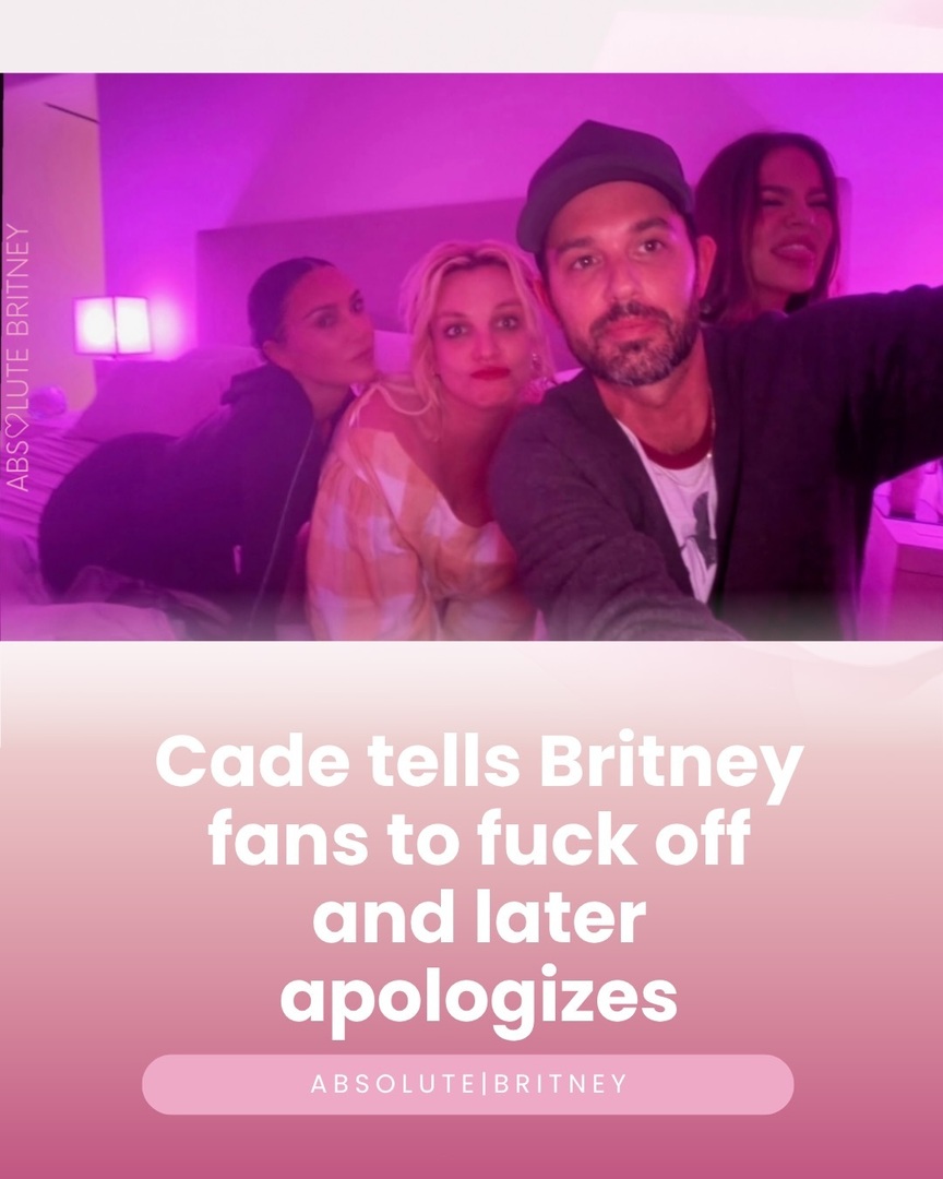 absolutebritney's tweet photo. Britney’s manager and long time friend cadehudson22 answered to some fans who called him out for promoting his friends on Britney’s socials yesterday. 

From professional point of view that is not professional, but he is also her friend. He later apologi… https://t.co/EMDZIyq3Es https://t.co/Hn3ipHJnqB
