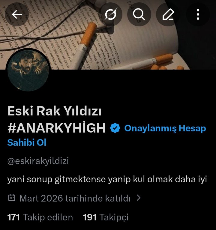 Eski Rak Yıldızı #ANARKYHİGH tweet media
