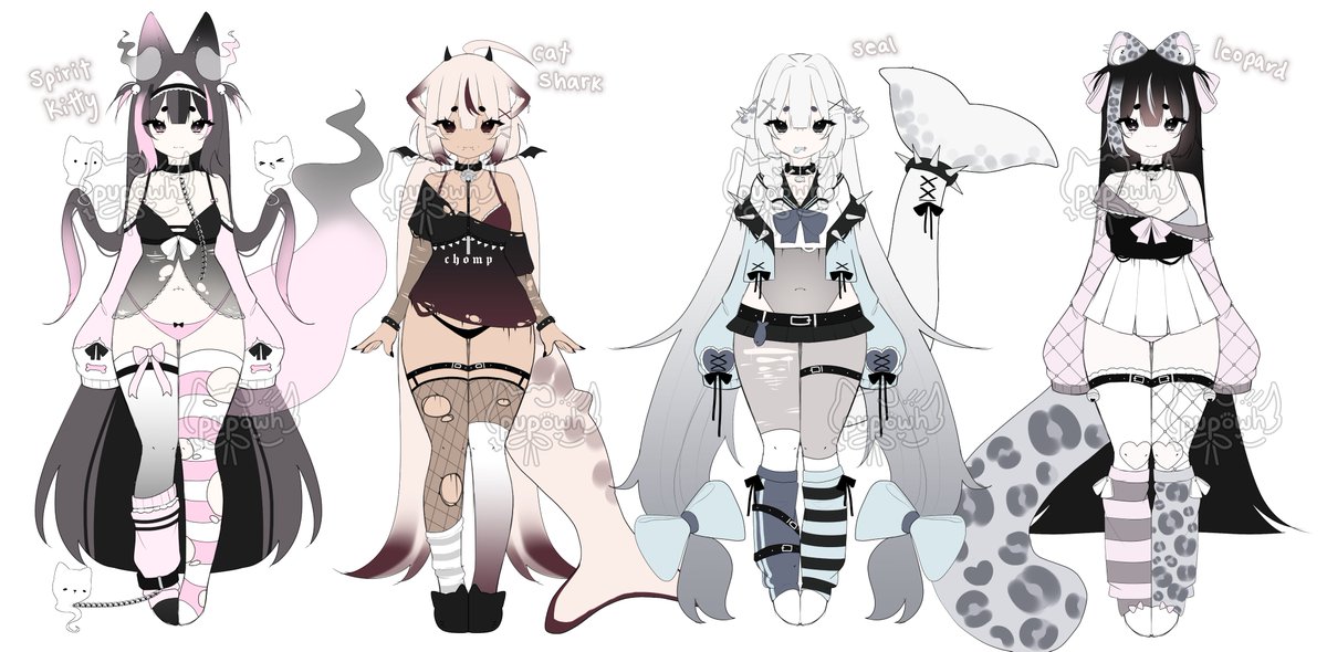pupowh's tweet photo. okay a few more cos i cant stop

$50 / 80 for lineart + render  
fcfs, more info below https://t.co/xBErWjV7lL