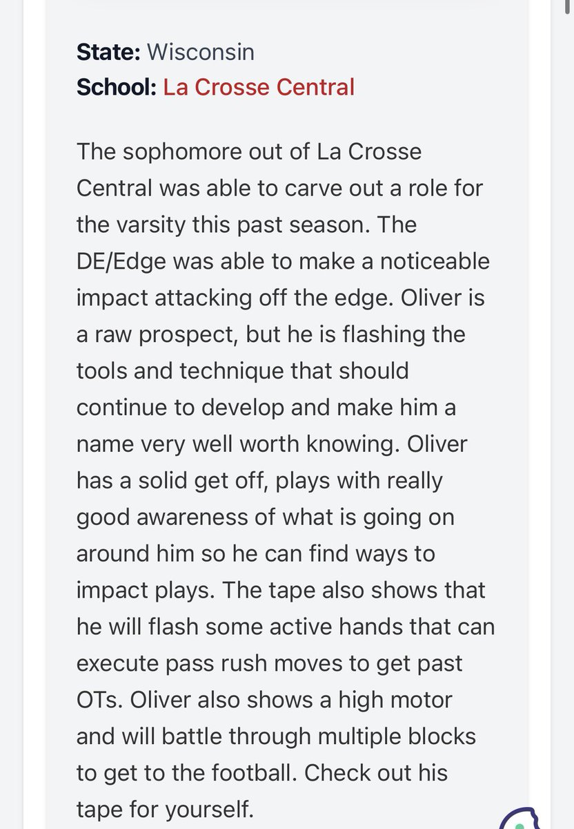 owalk445's tweet photo. Thank you to @MJ_NFLDraft and @PrepRedzoneWI for the write up!!! 

@CoachArnoldFB @DavidWienke15 @CoachKMorgs @FCRecruits @GBRRecruits @PrepRedzone @OJW_Scouting @CoachJanecek @CoachO_UW @CoachE_Blugolds https://t.co/E2ZHDUrE9H