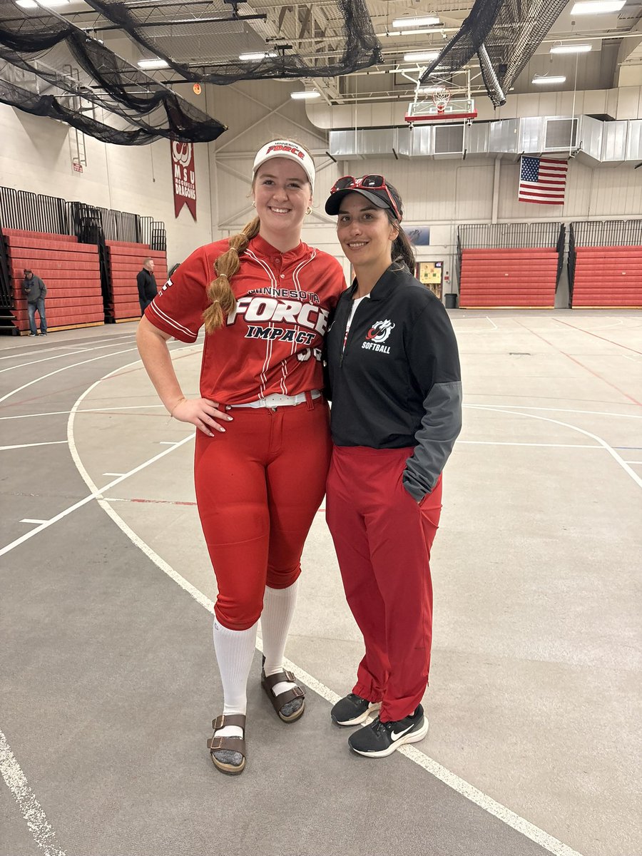 alivia_j_2027's tweet photo. Thank you for an amazing camp MSUM! 
Hope to be back soon. 

@MSUM_Softball 
@ForceSoftballMN https://t.co/KXe5P3nVK0