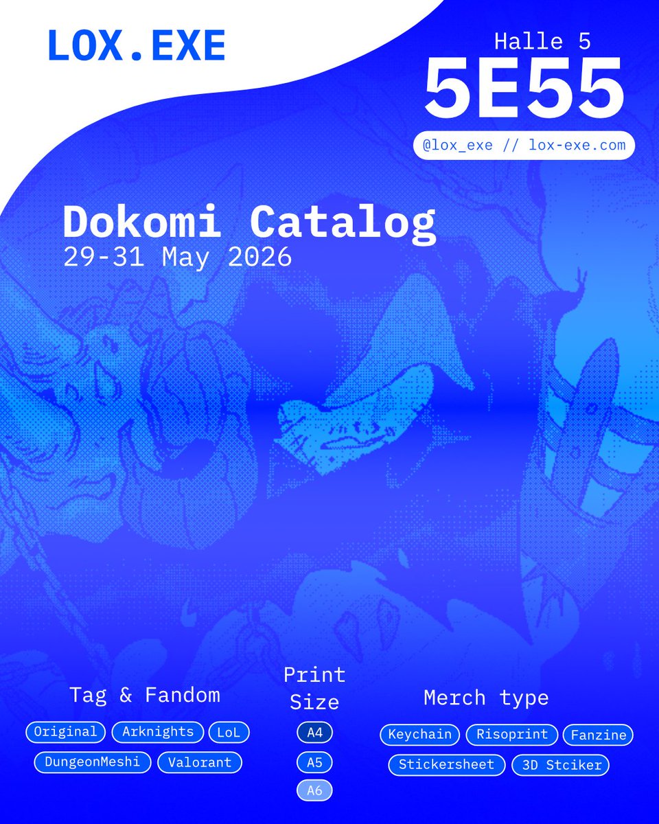 Lox_exe's tweet photo. #Dokomi catalog 2026 is here~~ https://t.co/D4nUzo6JxM