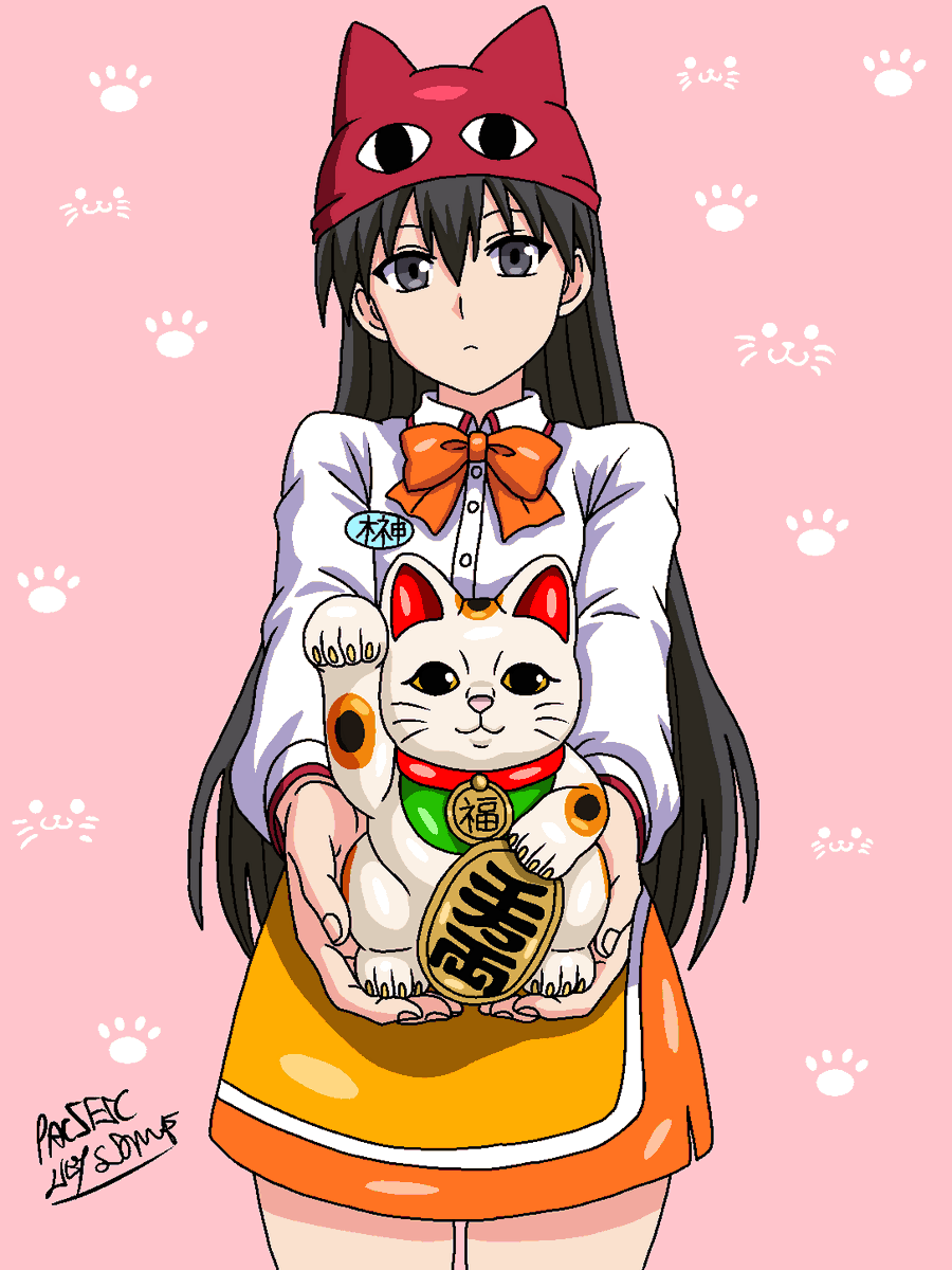 PacificKeyStone's tweet photo. Queen of Cats ! Sakaki-san ! 
#azumangadaioh #あずまんが大王 #笑園漫畫大王 https://t.co/K15VeDoAZB