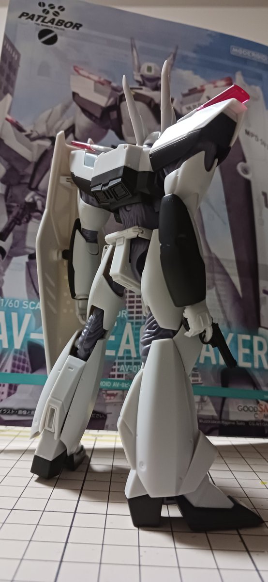 GGPH_603's tweet photo. 優しい顔(零式に比べれば)のピースメイカーとりあえず、パチ組おーわりっ
#モデロイド
#グッドスマイルカンパニー
#パトレイバー模型部 https://t.co/QTKpU3YWzf