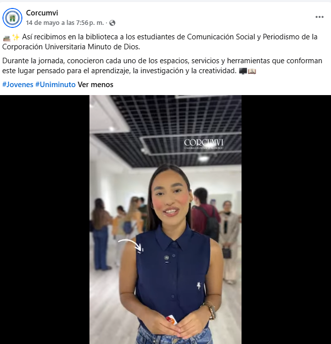 ValenzuelR's tweet photo. Así recibimos en la biblioteca a los estudiantes de Comunicación Social y Periodismo de la Corporación Universitaria Minuto de Dios.
https://t.co/KEWR3Evue9 https://t.co/Jw2LYnzgkr
