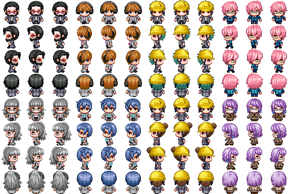 おはようございます✨ 昨日は追加のモブをツクールMZのキャラ作成で