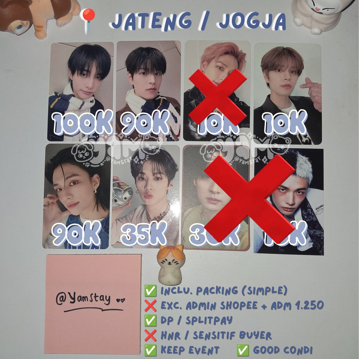 YamStay's tweet photo. @staysellings Haii nder aku ada aab hyunjin ini dom jogja 🙆‍♀️ https://t.co/yQBFXe41yA