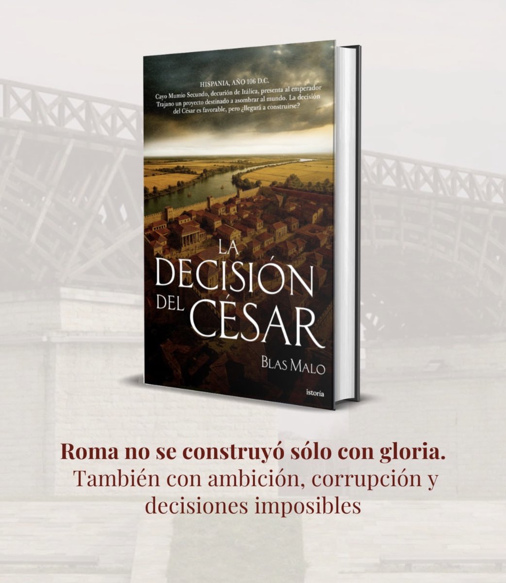 istoria_ed's tweet photo. Una obra imposible.
Un emperador seducido por la eternidad.
Y un hombre dispuesto a desafiar a Roma en una batalla de ingenio, ambición y traición

🪶 «La decisión del César», de @blasmalop. https://t.co/D1g7nSIkQN