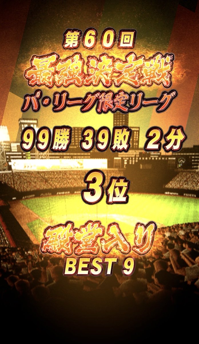 yusuke523fob's tweet photo. 〜第60回最強決定戦〜
パリーグ限定　3位

最終節までMVP争いに絡めて
楽しい一週間でした！！

オールスターは充電期間に充て、
また9月に
どこかの純正最強戦へ全力投球🔥

応援大会でも入れて頂いた方、
ありがとうございました✨ https://t.co/Gms0qcXvBH