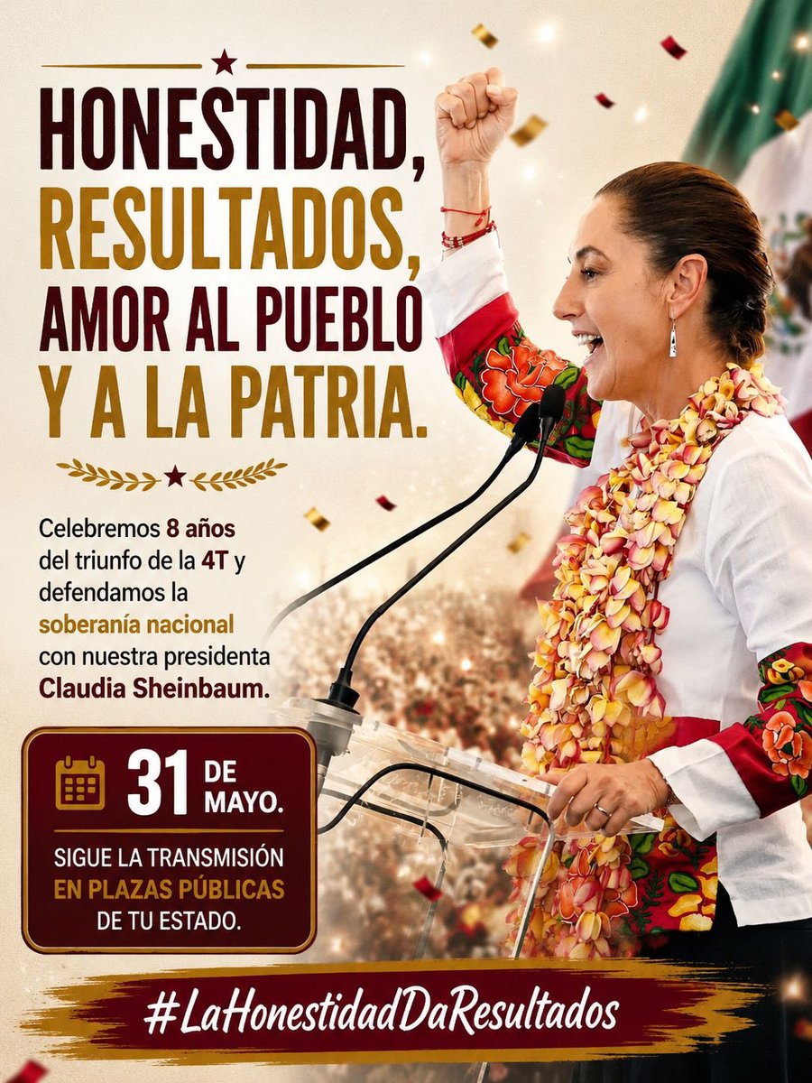 ca35340's tweet photo. Nuestra Presidenta dando resultados al pueblo mexicano#LaHonestidadDaResultados https://t.co/UA3cY7pWqo