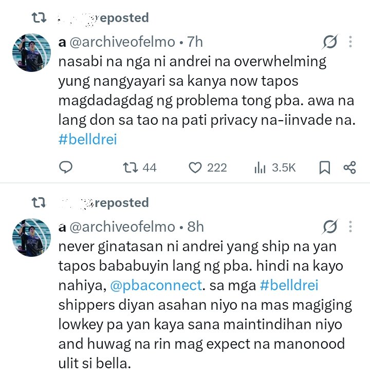 kxyesd's tweet photo. nakita ko lang sa personal account ko. and yang nagrepost is friends with Andrei, Aljun, and Anton

covered the name dahil baka sugurin si friend https://t.co/DeenDq9YBX
