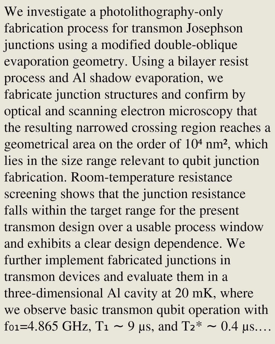 Photolithography-Only Fabrication of Transmons Using Double