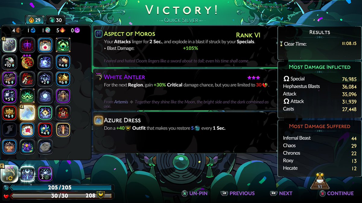 AgentCucco's tweet photo. People are really out there calling this "the hardest achievement in Hades 2", and honest to God, Fear 32 is like 10x harder than this, and Fear 32 is relatively normal, lol.

Beat the challenge on my first try with little to no effort. https://t.co/JUiGrejivN