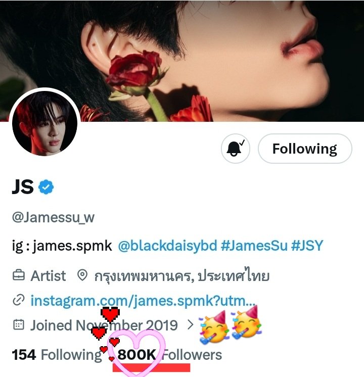 icecafemocha07's tweet photo. 800K ⬆️🆙️ 👏🏻👏🏻🥳🥳
🙋🏻‍♀️🙋🏻‍♀️👋🏻👋🏻 Hellooo.. new JSY 😊😊

☆ 25th May 2026 ☆
🙋🏻‍♀️🙋🏻‍♀️ growing up together  🌱🌱🌼🌼

799k - 23rd May
798k - 21st May
797k - 20th May
796k - 18th May

#JamesSu #JSY 🤍🤍 https://t.co/XQ6eYCp3Ii