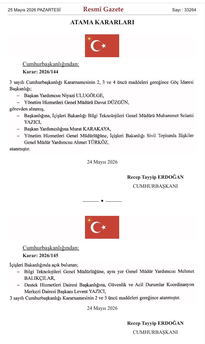 FatihOfluoglu's tweet photo. Düzenli ve düzensiz göç, uluslararası koruma, geçici koruma, uyum ve iletişim, sınır yönetimi gibi birçok stratejik birimi yöneten Göç İdaresi Başkanlığı'na atanan Sn. @mselamiyazici 'yı tebrik ediyorum. Allah yardımcınız olsun. https://t.co/okufhZ6Uln