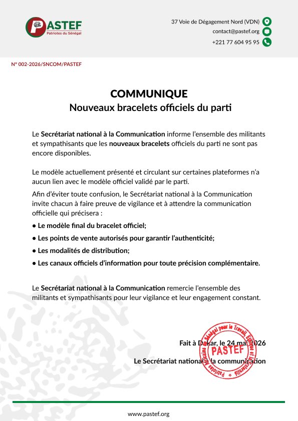 PASTEF Les Patriotes tweet media