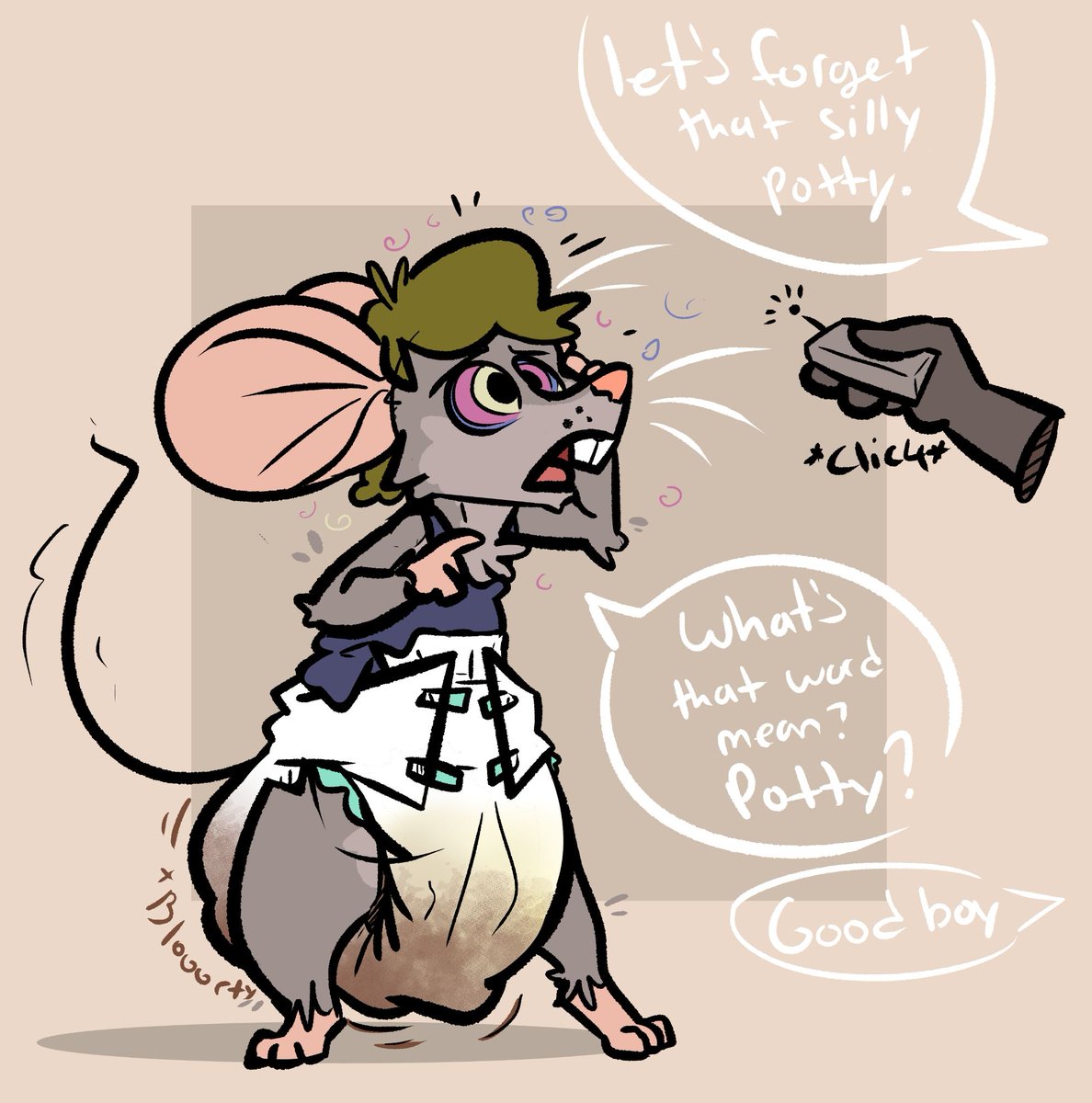 Diapered House Pet tweet media
