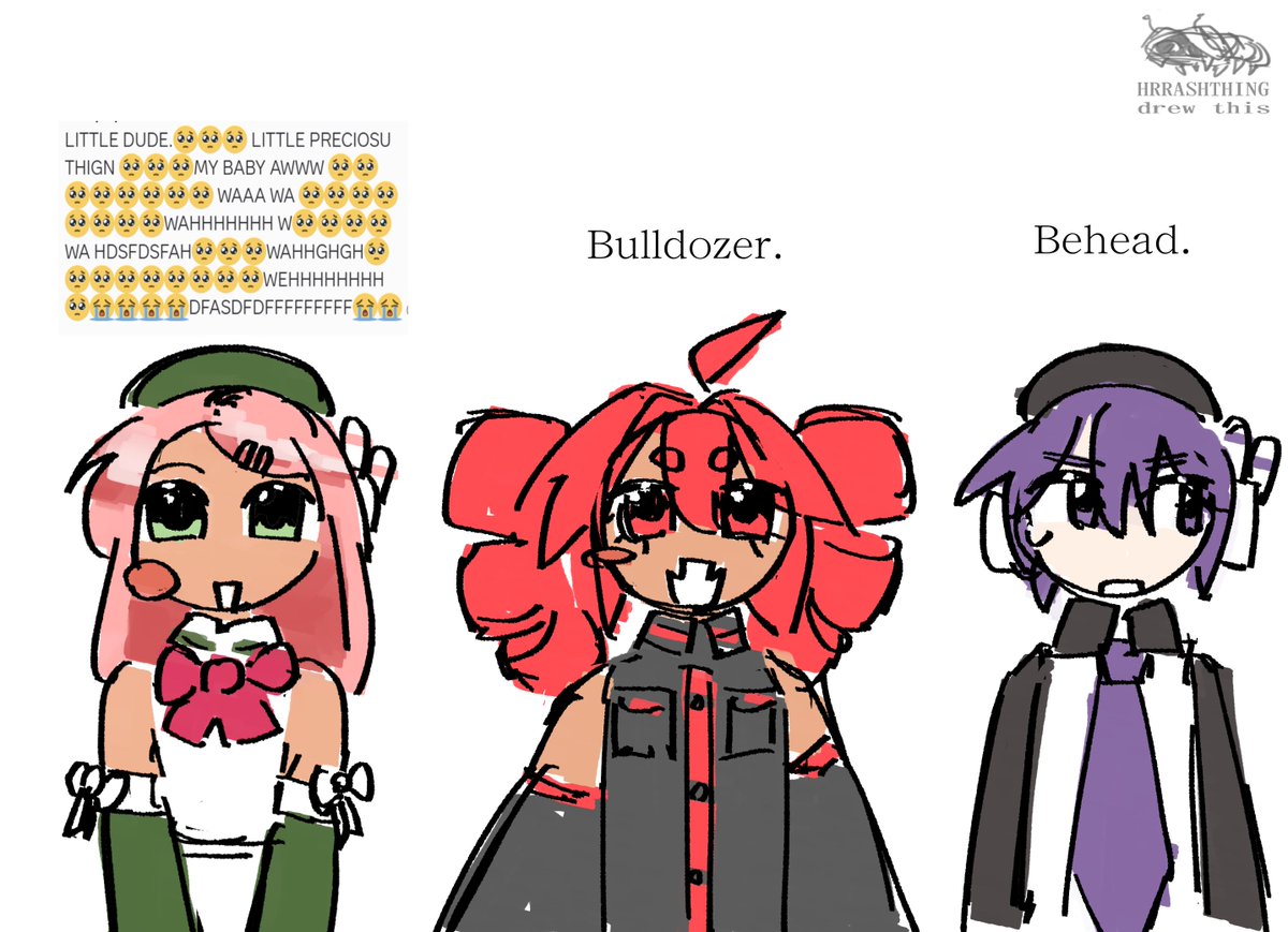 HRRASHTHING's tweet photo. the utau trio https://t.co/4lxbRsne5C