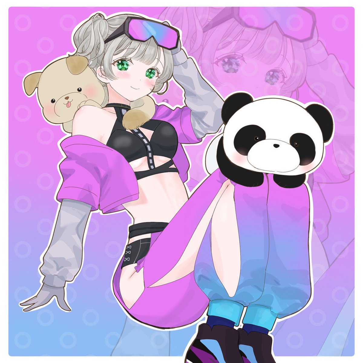 achanxx123's tweet photo. @pio_sub_ ぴおさんの企画で描いていただきましたー！最高に可愛い( ；ᵕ； )わがまま言って🐼🐶も居てるの最高すぎ🫶
今、一生懸命レベル上げてるアカウントの子なので、めちゃくちゃモチベ上がる⸜(*ˊᗜˋ*)⸝
本当にありがとうございました！！ https://t.co/vEY1tpgWrj