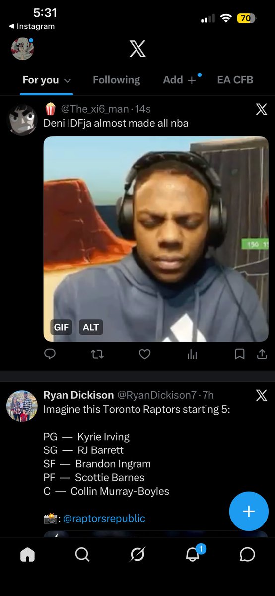 RaptorTheElite's tweet photo. @The_xi6_man I know that did not say RJ and Ingram https://t.co/Rg9ngzTcBP