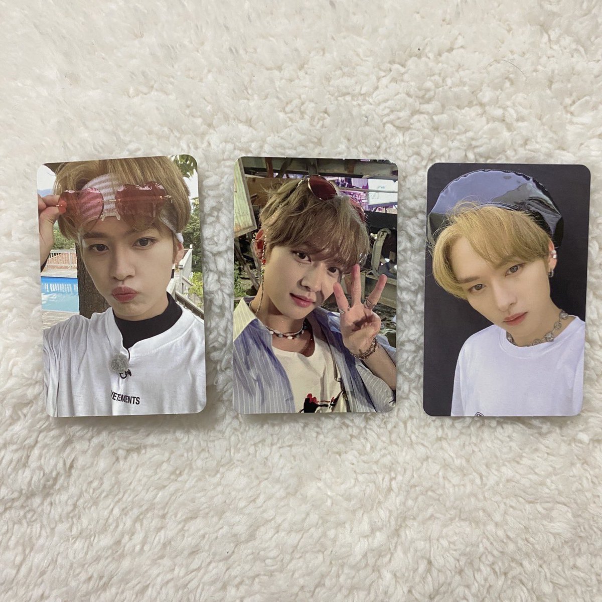 pmjasmine_'s tweet photo. ꒰ wts / พร้อมส่ง ꒱   ลีโน ตีนไก่ เบเร่ 🎀⭐️

♡ 3ใบ 150 บาท

🛒 ตามหา ลีโนว leeknow Straykids wtb  photocard pc  sell poca 스트레이키즈 포카 양도 스키즈  #wtsskz #skzsell  #ตลาดนัดStrayKids #wtsstraykids #pasarskz #ตลาดนัดเด็กหลง https://t.co/dPOjifqdvl
