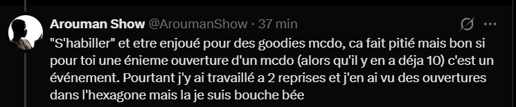 AroumanShow's tweet photo. @PropheteNo17 @WAntillaise Tu as des problèmes de compréhension 😫 A quel moment ma réponse t'inspire tout ca ? Dis moi quel mot exactement https://t.co/SyaD8Qr4T9