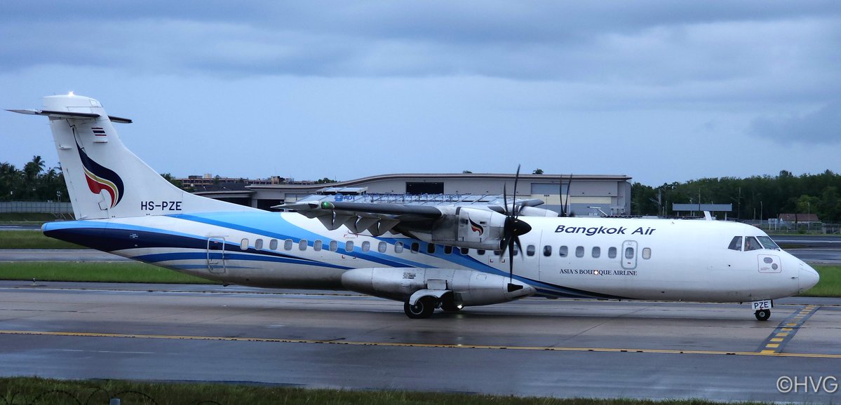 HPaals's tweet photo. Bangkok Airways 👋 ATR72-600 HS-PZE in HKT https://t.co/0FDfTMHqiy