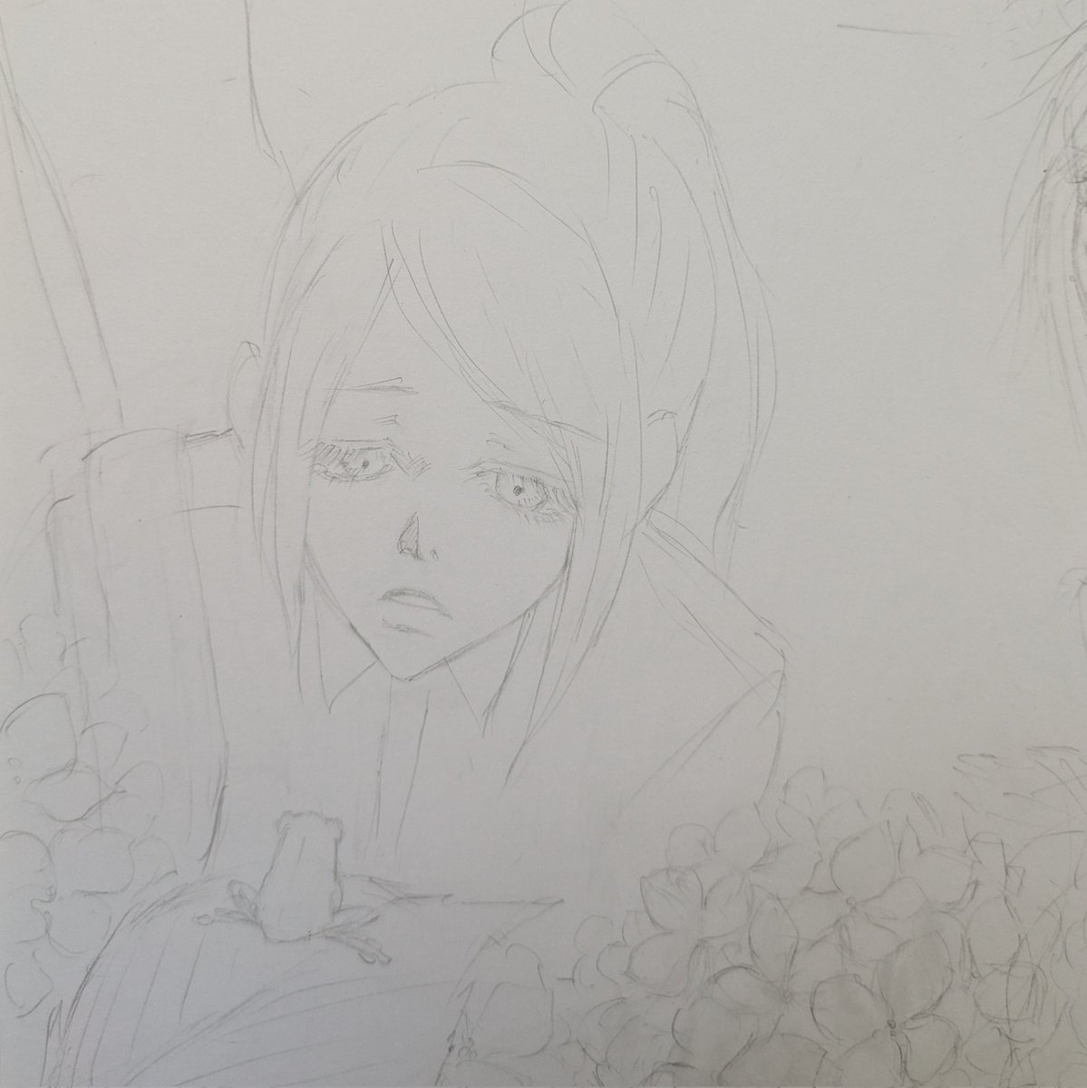 梅雨の怒華雪を描こうと下絵に取り組んでいたのですが、唐突に暝音様のお目めを描きたくなる病を発症しました… ので、描きました 清書ではちゃんと ...