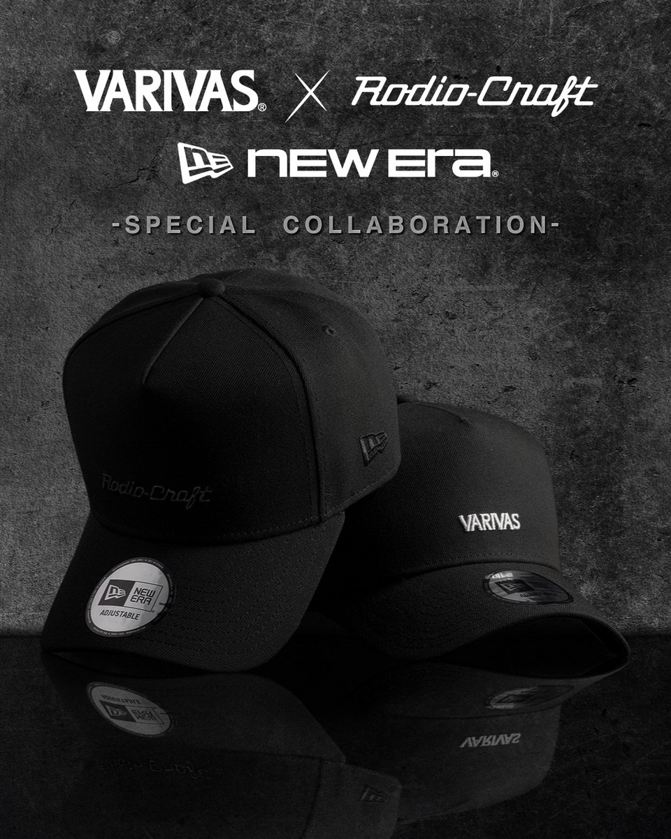varivas_jp's tweet photo. VARIVASだから実現した夢のスペシャルコラボレーション。

【 VARIVAS×Rodio Craft×NEWERA 】

第一弾は、NEW ERA社の人気モデル『9FORTY A-Frame』。

フロントにはVARIVASロゴモデル、そしてRodio Craftロゴモデルの2デザインをラインナップ。

それぞれのブランドらしさを落とし込んだ
特別仕様のキャップにしあがっております。

2026年6月中旬にVARIVAS公式オンラインショップにて発売予定。

詳細情報は続報をお待ちください。