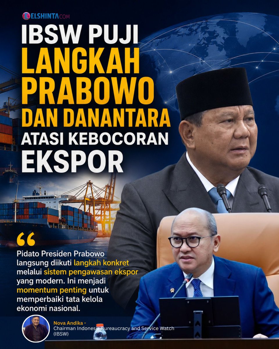 youngaaabbb96's tweet photo. Presiden langsung diikuti langkah konkret melalui sistem pengawasan ekspor yang modern #DemiBangsa https://t.co/PtvHpOfVTE
