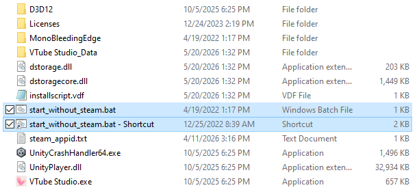 Maple_Mushy's tweet photo. @ItsNoira did you also know you can do this by VTS not needing steam to open if you open up VTS file location. It helps with some games that you want to use controllers on and prevents steam from taking control of your controller https://t.co/PyAybNILc6