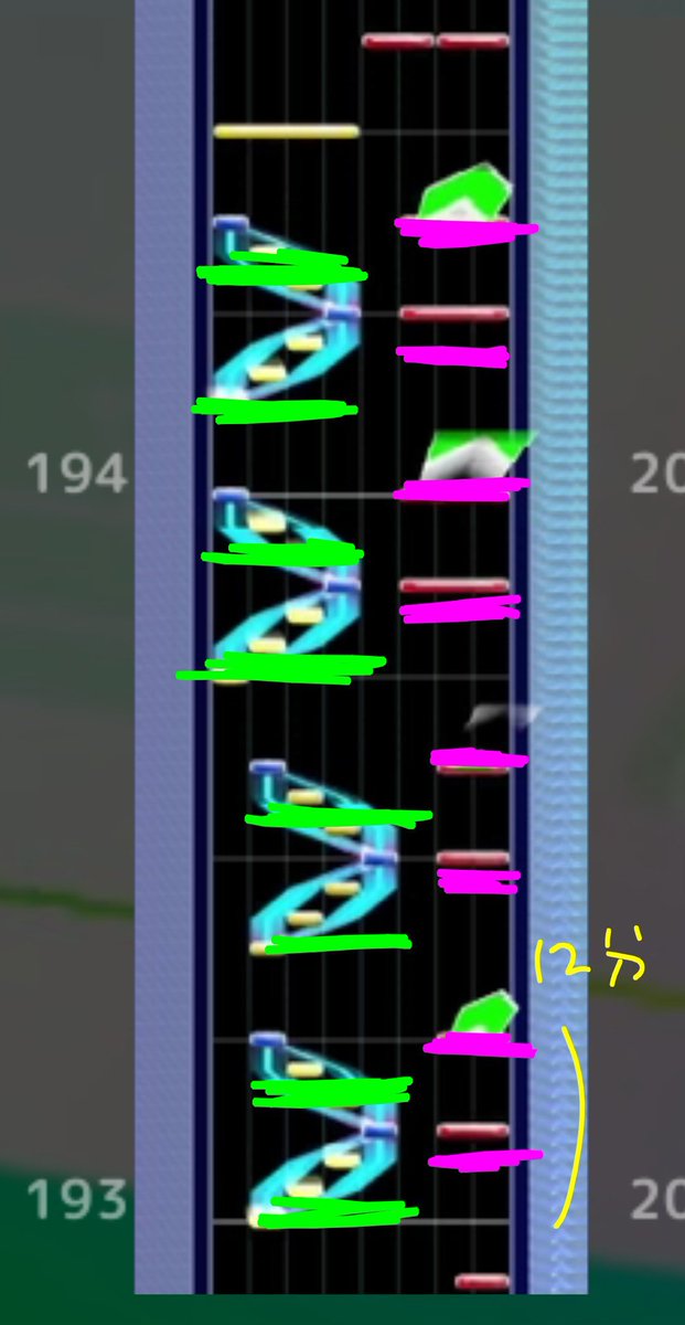 チュウニズマーの運指紹介bot tweet media