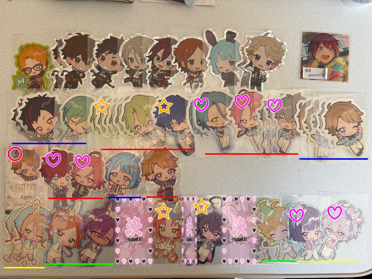 yuyu_ani03's tweet photo. 【交換】あんスタ アニカフェ ステッカー

譲￤画像参照

求￤★チトセ 司

＊郵送.ﾘﾄﾘﾝ記載手渡し
＊☆↔★
＊♡↔★,司
＊無印↔★,司(今弾.ﾌｫﾆ.ﾎﾘﾃﾞｰ)
※譲渡に関しては2枚目参照

検索からでも気軽にお声掛けください🌸 https://t.co/VXRVohOVPt