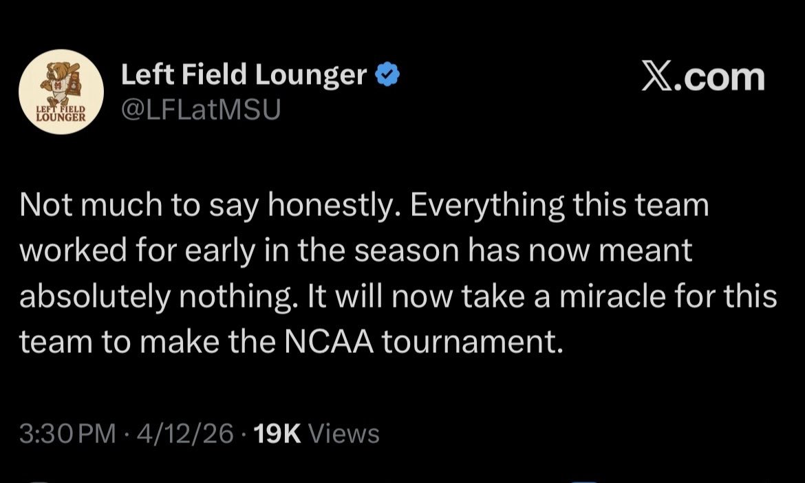 Noah_Mashburn's tweet photo. Feeding of the fish 

 Parting of the Red Sea
 
The 2026 MSU baseball team making the NCAA tournament (THIS TWEET WAS SENT WHEN MSU WAS #9 IN THE COUNTRY)!!

These are my favorite miracles in human history

Of all the morons in the world, this guy is their leader (respectfully) https://t.co/5e8SbhpAPe